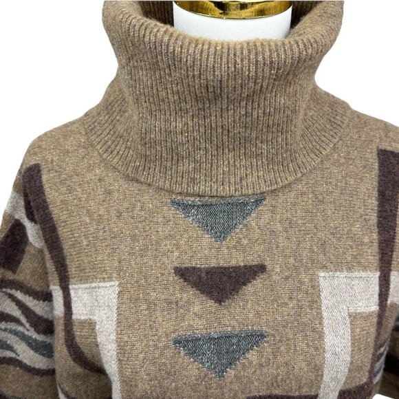 Ralph Lauren Southwestern Lambswool Blend Aztec Boho Sweater Small Excellent - Picture 4 of 11
